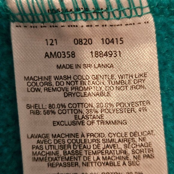 Columbia Mens XL Turquoise Crew Neck Sweatshirt Cotton Blend Casual Gym School - Picture 5 of 11
